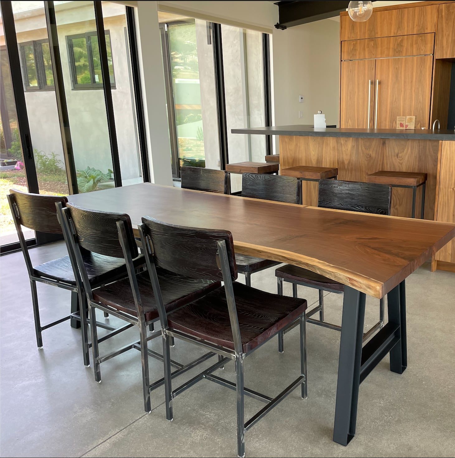 Walnut Live Edge Dining Table