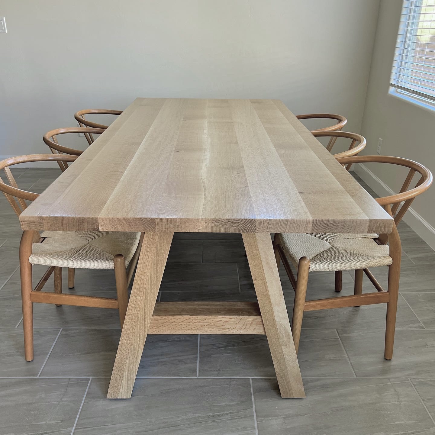 White Oak Dining Table - A Base