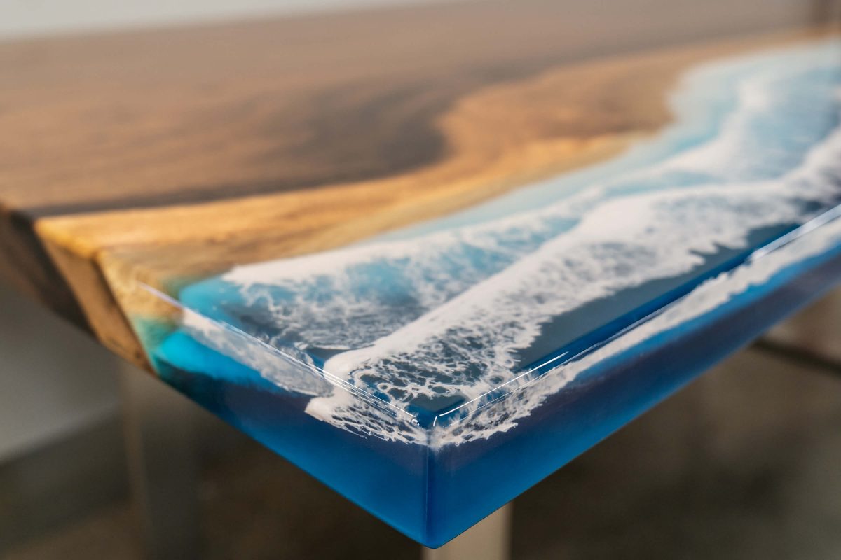 Ocean River Epoxy Table